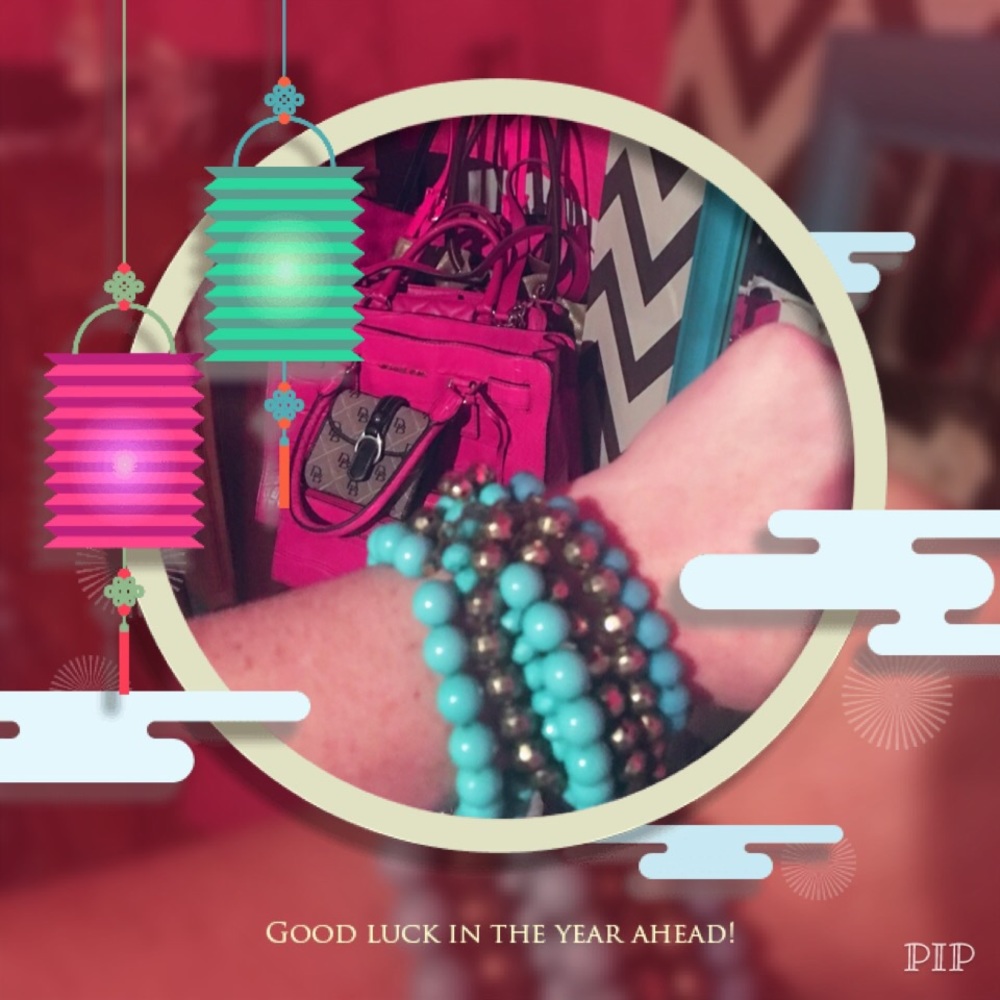 Teal & Gold Stackable Bracelet - image 6